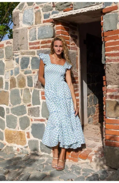 Mer St. Barth Maxi Dress In Blue