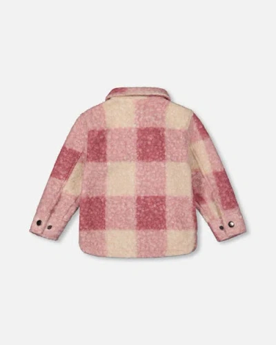 Deux Par Deux Zipped Plaid Overshirt