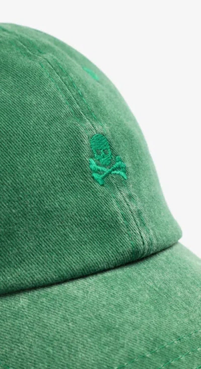Scalpers Skull Basic Cap In Green