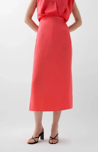 Scalpers Crinkle Skirt In Red