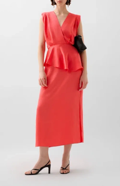 Scalpers Crinkle Skirt In Red