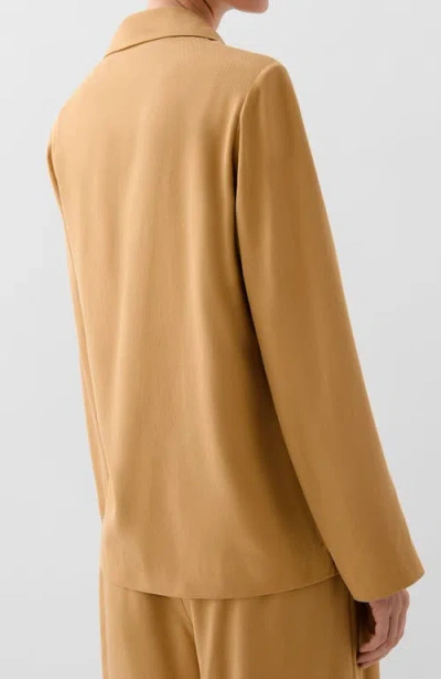 Scalpers Tencel Belt Blazer In Brown