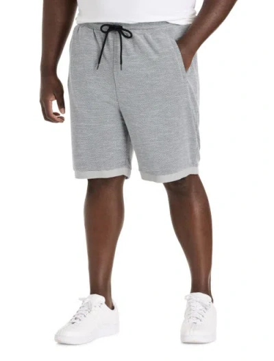 Society Of One By Dxl Big & Tall Textured Shorts In Gray