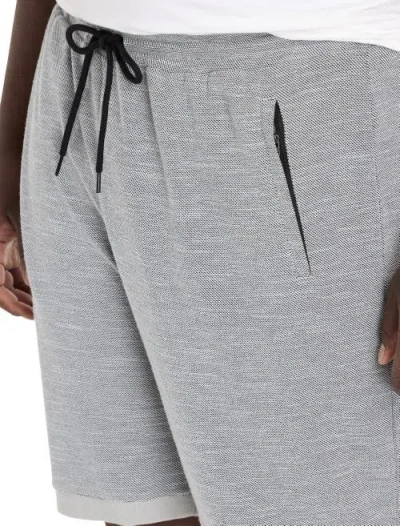 Society Of One By Dxl Big & Tall Textured Shorts In Gray