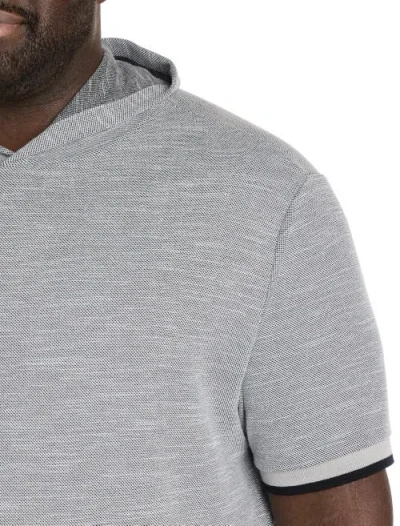 Society Of One By Dxl Big & Tall Textured Hoodie In Gray