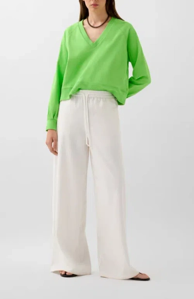 Scalpers Basic V Fade Sweater In Green