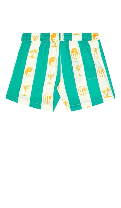 Duvin Design Yin Yang Swim Short In Blue