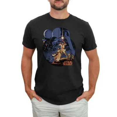 Star Wars Vintage Art  Graphic T-shirt In Black