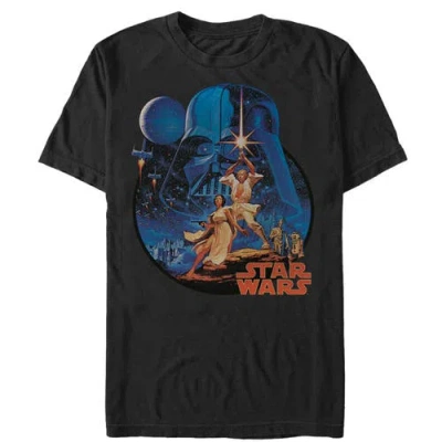 Star Wars Vintage Art  Graphic T-shirt In Black