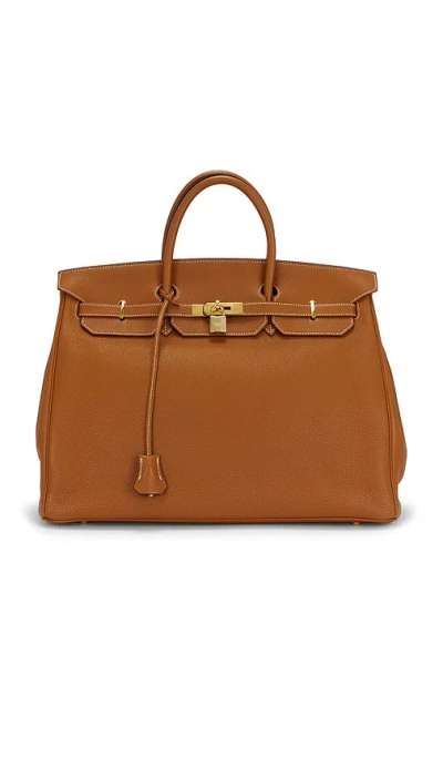 Fwrd Renew Hermes Togo Birkin 40 Handbag In Gold