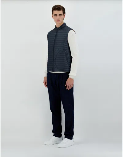 Herno Reversible Two-tone Waistcoat In Nylon Ultralight In Neutral