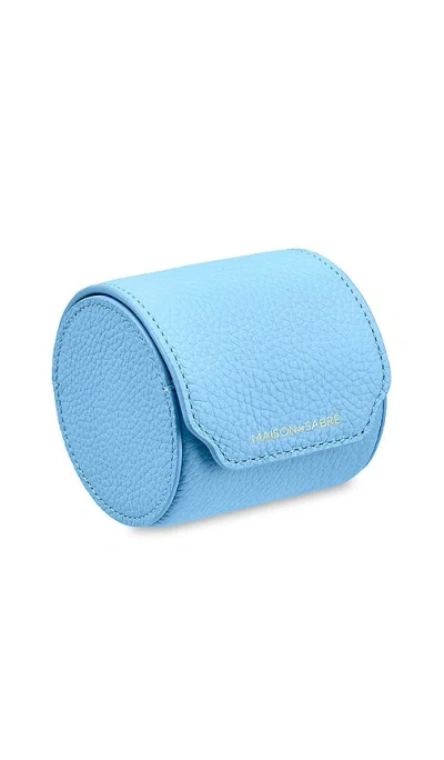 Maison De Sabre Watch Roll Case In Blue