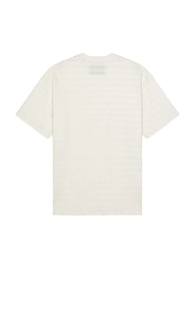 Scotch & Soda Relaxed Fit Tonal Stripe Pocket Tee In White