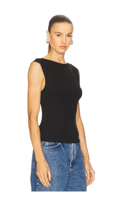 St Agni Organic Cotton Ballerina Top In Black