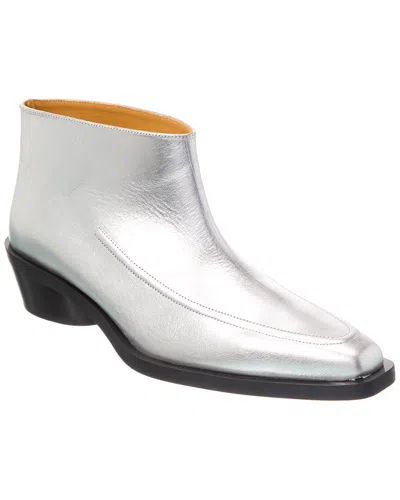 Proenza Schouler Woman Ankle Boots Silver Size 8 Calfskin In Silver