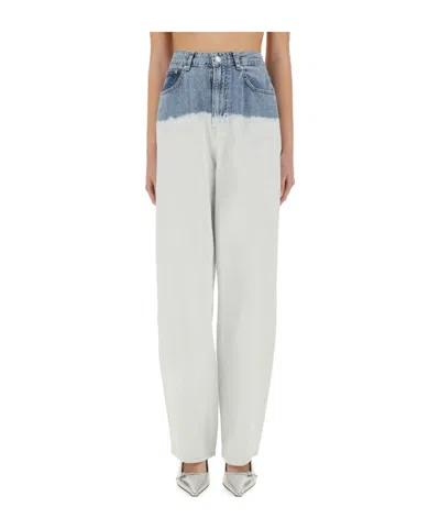 Moschino Two-colour Jeans In Blue