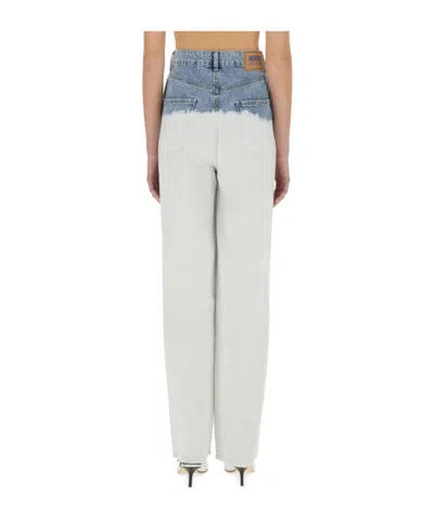 Moschino Two-colour Jeans In Blue