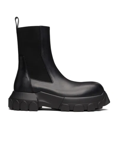 Rick Owens Beatle Bozo Tractor Boots In Black