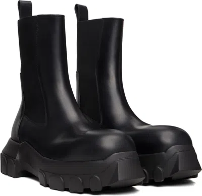 Rick Owens Beatle Bozo Tractor Boots In Black