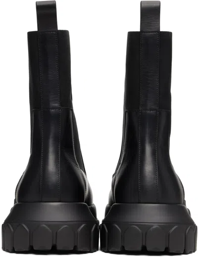 Rick Owens Beatle Bozo Tractor Boots In Black