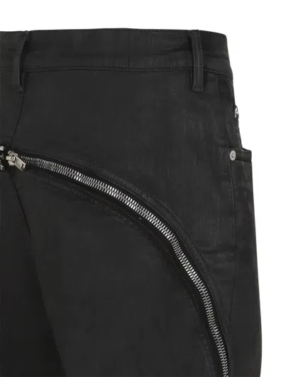 Rick Owens Drkshdw Denim Pants - Bolan Banana In Black