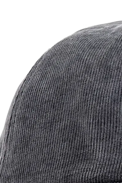 Isabel Marant Corduroy Baseball Cap In Black