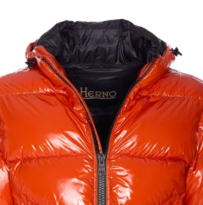 Herno Gloss Bomber In Orange