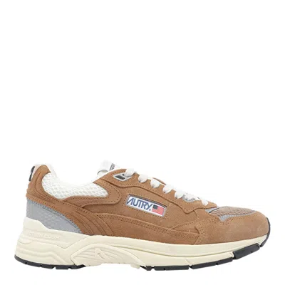 Autry Hyperway Suede Sneakers In Brown