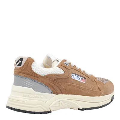 Autry Hyperway Suede Sneakers In Brown