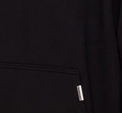 Represent Hooded Sweatshirt Oversized Front Pocket In Black