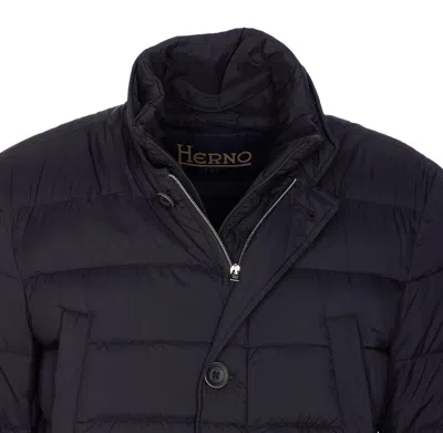 Herno Abrigo Alcochado - Negro In Blue