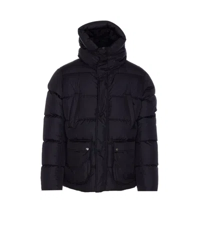 Herno Piumino In Nylon Blu Scuro  Uomo In Black