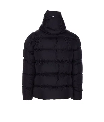 Herno Piumino In Nylon Blu Scuro  Uomo In Black