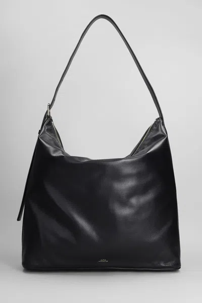 Apc A.p.c. Women Vera Leather Shoulder Bag In Black