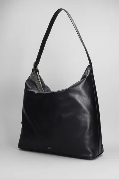 Apc A.p.c. Women Vera Leather Shoulder Bag In Black