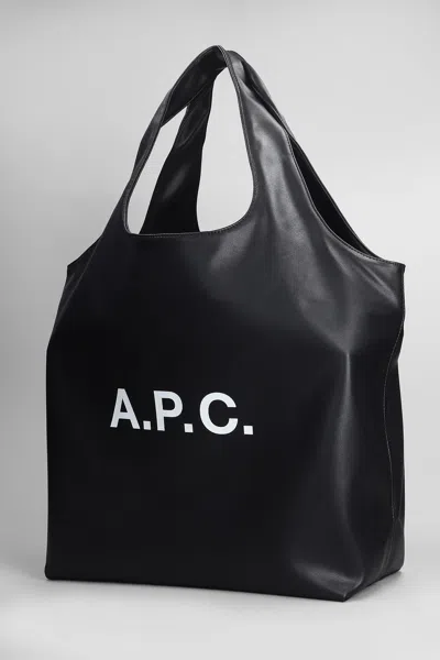 Apc A.p.c. Ninon Canvas Tote Bag In Black