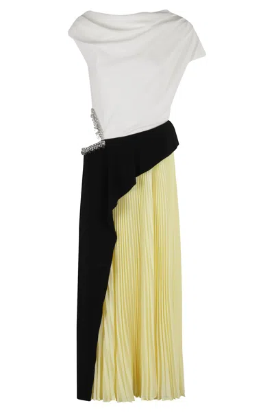 Simkhai Women's Andromeda Embellished Midi Dress In Sunglow Multi In White