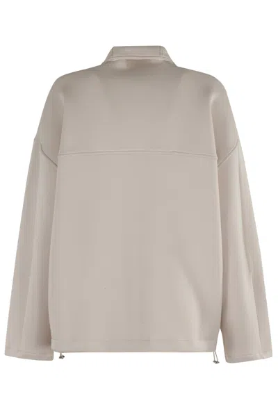 Remain Birger Christensen Remain Soft Zipped Jacket In Neutral