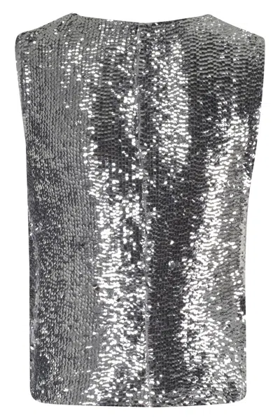 Giuseppe Di Morabito Top In Metallic