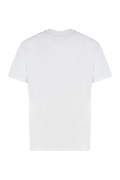 Givenchy White T-shirt With Maxi Logo On The Front In Cotton Man In White