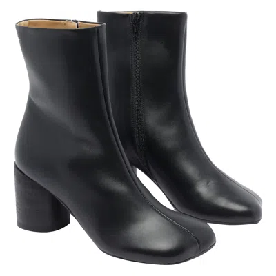 Mm6 Maison Margiela Mm6 By Maison Margiela Black Leather Ankle Booties In Black