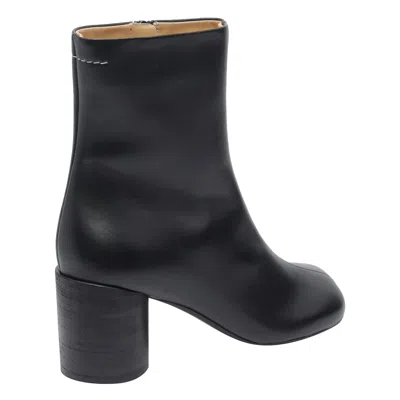 Mm6 Maison Margiela Mm6 By Maison Margiela Black Leather Ankle Booties In Black
