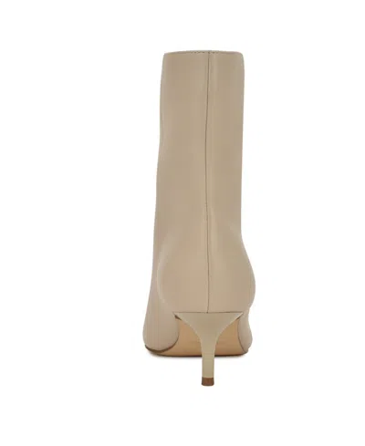 Nine West Women's Charma Kitten Heel High Ankle Booties In Neutral