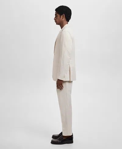 Mango Men's Stretch Fabric Super Slim-fit Suit Jacket In Neutral