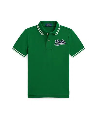 Polo Ralph Lauren Ralph Lauren Logo Cotton Mesh Polo Shirt In Green