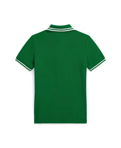 Polo Ralph Lauren Ralph Lauren Logo Cotton Mesh Polo Shirt In Green