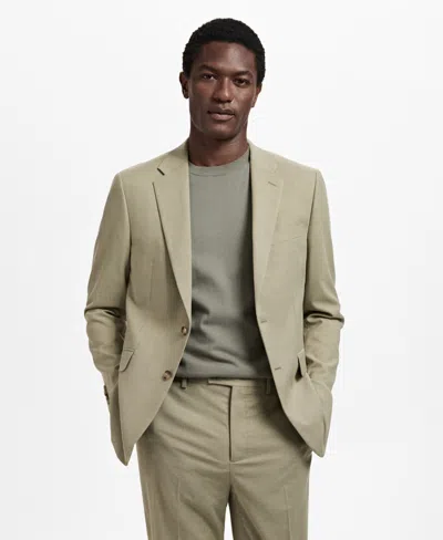 Mango Men's Milan Slim-fit Suit Blazer In Green