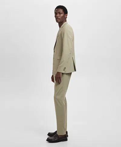 Mango Men's Milan Slim-fit Suit Blazer In Green