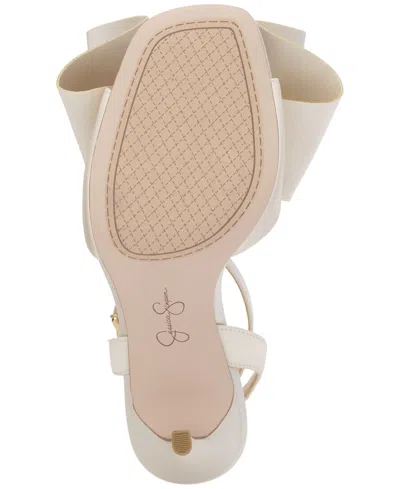 Jessica Simpson Women's Olivine Bow High-heel Stiletto Dress Sandals In Neutral