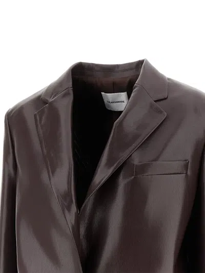 The Andamane Single-button Blazer In Brown